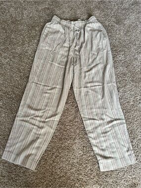Vintage Alfred Dunner Tan Lounge Pants Petite Size 14 Made in USA